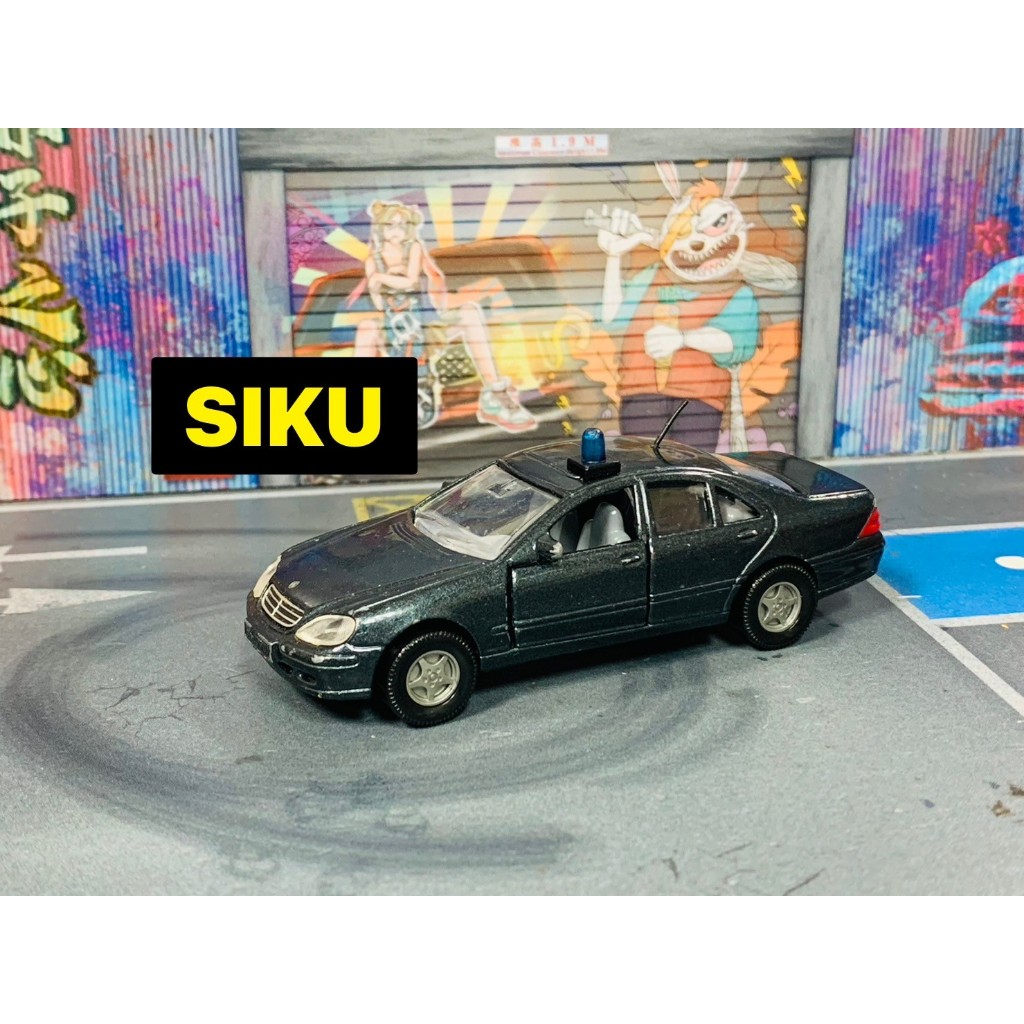 ★他牌-C01-無盒二手-SIKU 賓士S500覆面車 灰藍