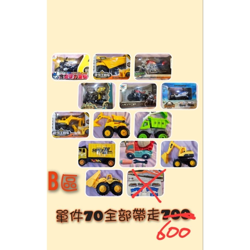 二手玩具車 （B區）部分全新