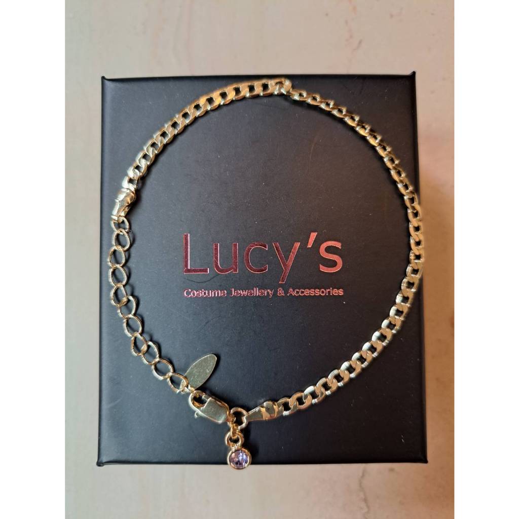 lucy's水晶金色手鍊