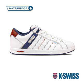 【VV防水優選】K-SWISS Lundahl Lth WP防水運動鞋08456-175男-白/藍/酒紅可刷卡分期