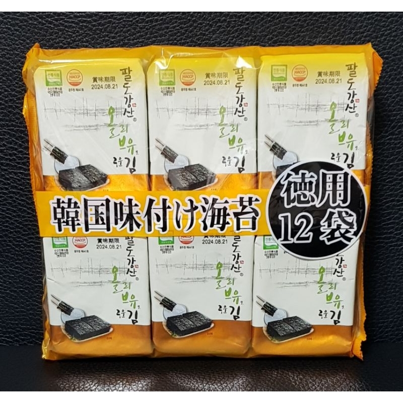 《超便宜》韓國 orionjako 麻油風味海苔12入 42g
