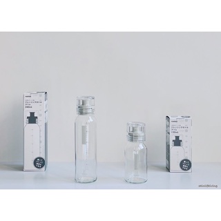 日本 HARIO 斯利姆玻璃調味瓶 醬料瓶 油瓶 耐熱 120ml 240ml 淺灰色 洗碗機可