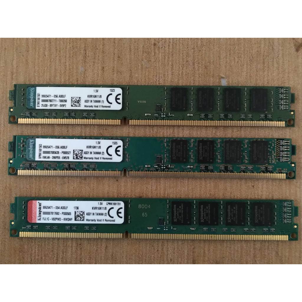 窄版 Kingston 金士頓 DDR3 1600 8GB /8G