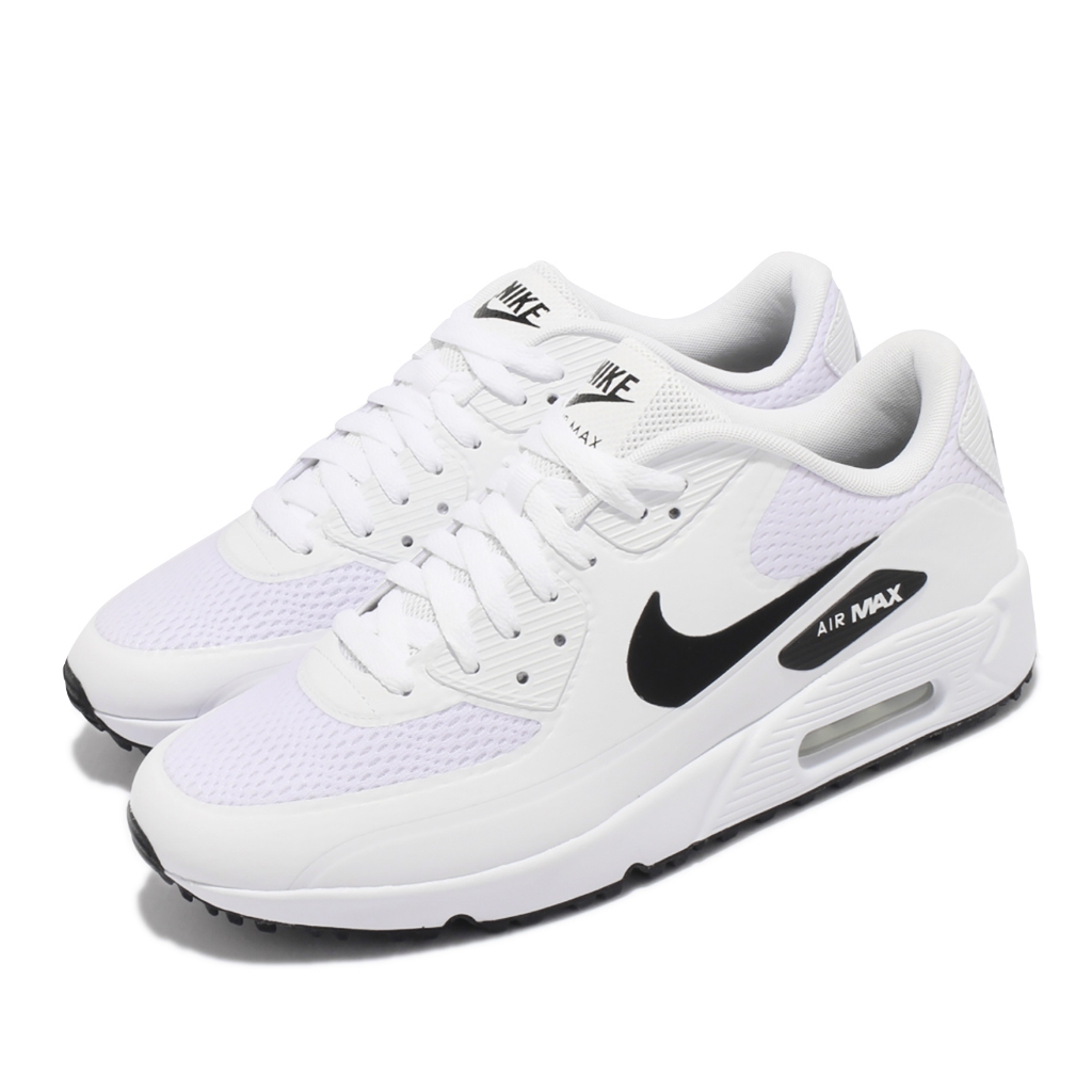 【Nike Golf】Air Max 90 G 高爾夫球鞋｜無釘/白黑｜男女同款｜CU9978-101