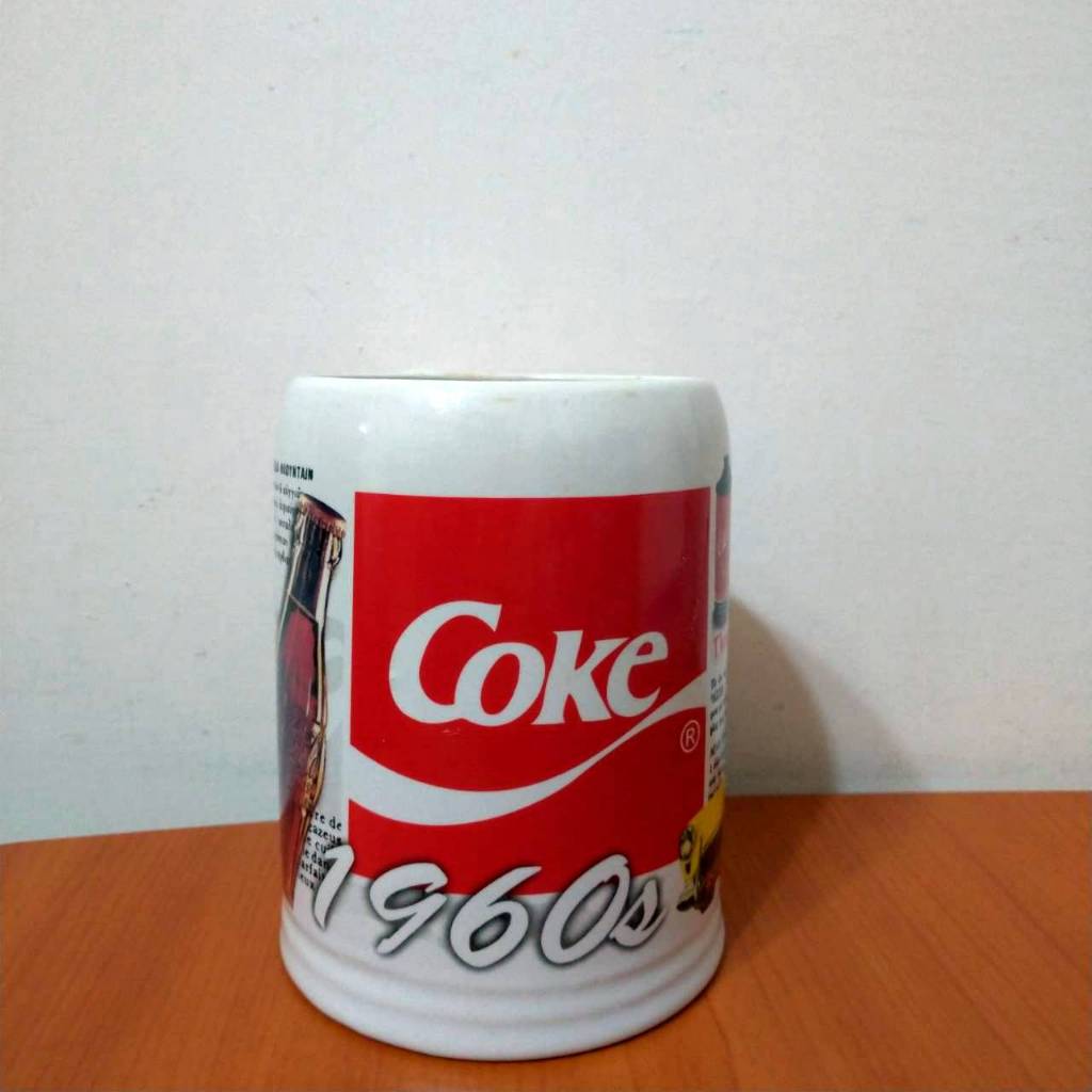 可口可樂馬克杯 coca cola 1960年紀念杯 復古懷舊 收藏