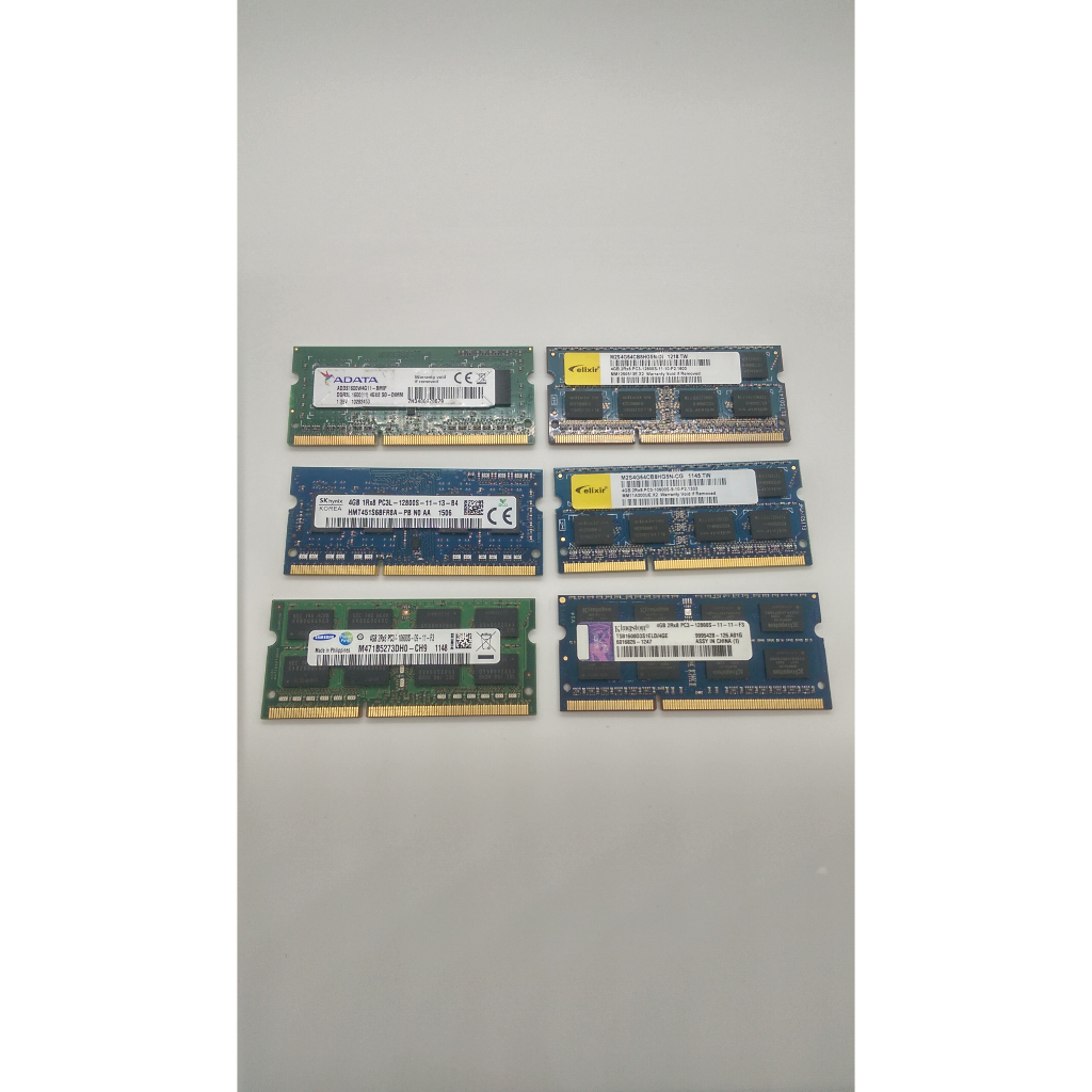 [閒甦機] 二手 拆機品 可挑廠牌 DDR3 DDR3L 1333 1600 4G 筆電用記憶體 RAM