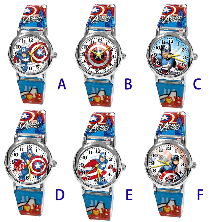 【Marvel】漫威系列兒童手錶 六款任選  美國隊長 學習時間 正版授權 送禮首選