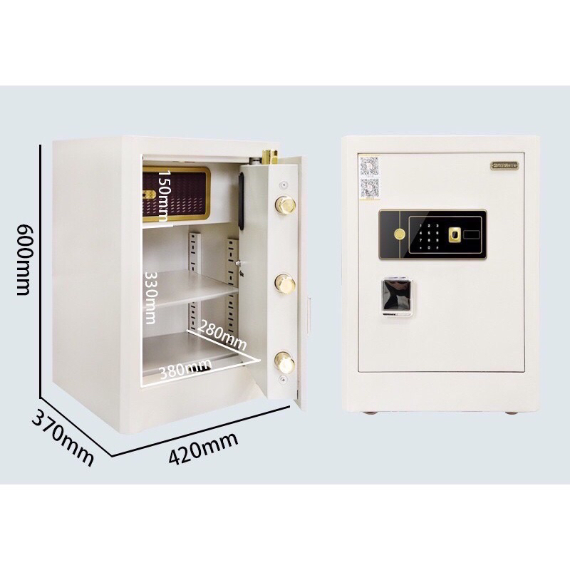 桃園現貨 市面最厚 防火保險箱 指紋密碼 30mm 實心加粗鎖栓 實芯剛鑄體,實芯鋼防撬防盜,加粗加款硬鍍層