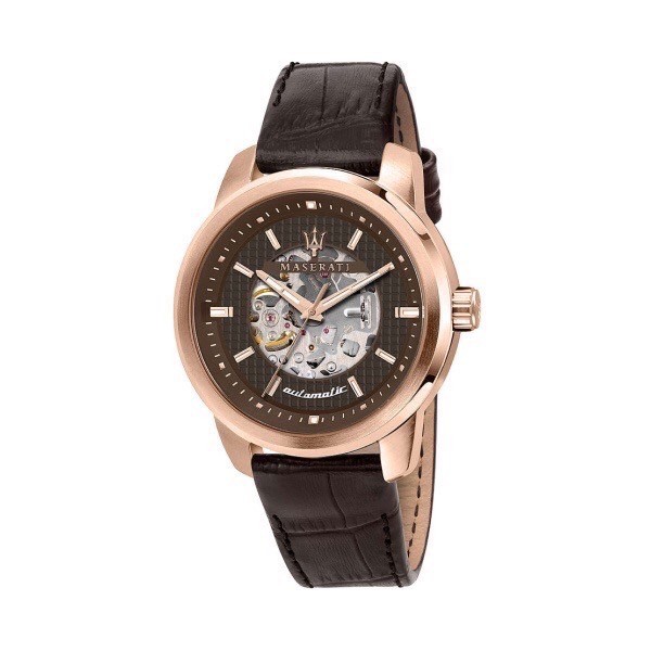 【Maserati瑪莎拉蒂】瑪莎拉蒂古銅鏤空腕錶 R8821121001 44mm 現代鐘錶