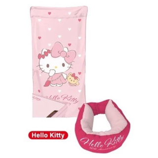 ［全新］7-11兩用頸枕毯(Hello Kitty款)