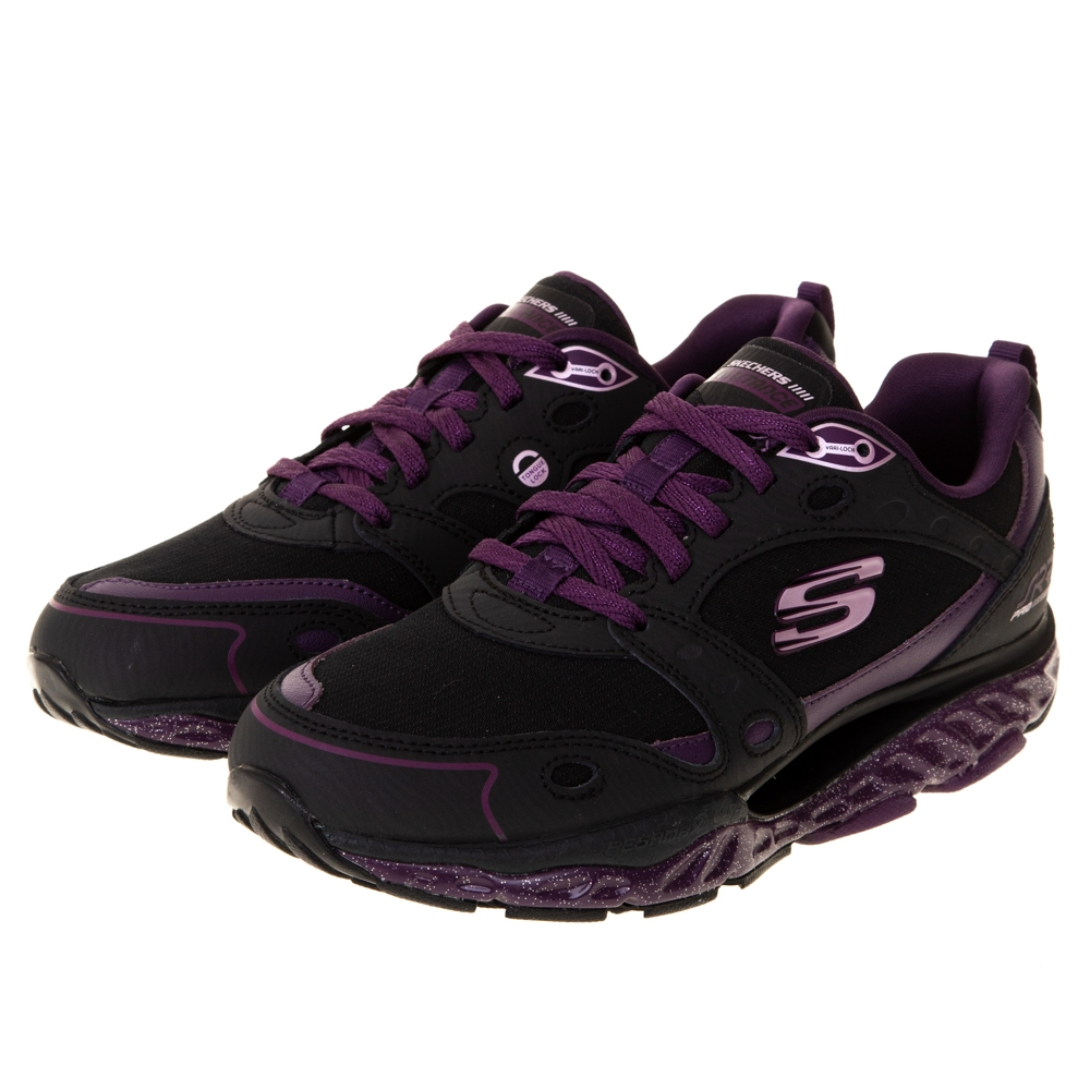 Skechers SRR PRO RESISTANCE 女鞋 避震 慢跑鞋 黑紫-896066BKPR