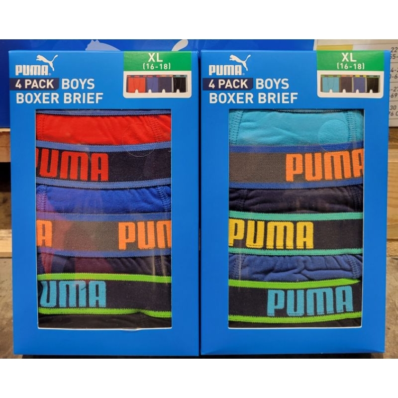 【小如的店】COSTCO好市多代購~PUMA 男童內褲/四角褲(4件組)美國尺寸 1831535