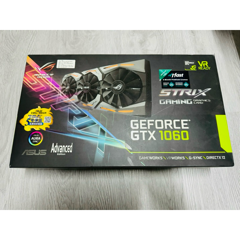 ASUS華碩 ROG STRIX-GTX1060-O6G-GAMING