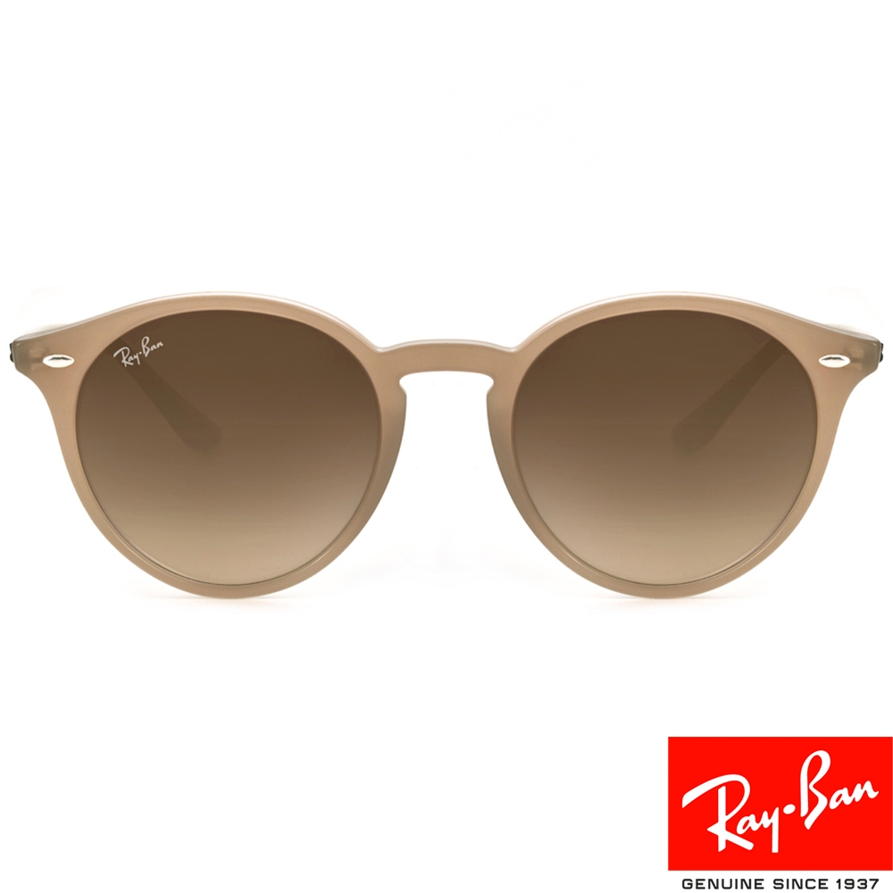RayBan雷朋 太陽眼鏡 RB2180F 616613-51mm 復古圓框款太陽眼鏡 - 金橘眼鏡