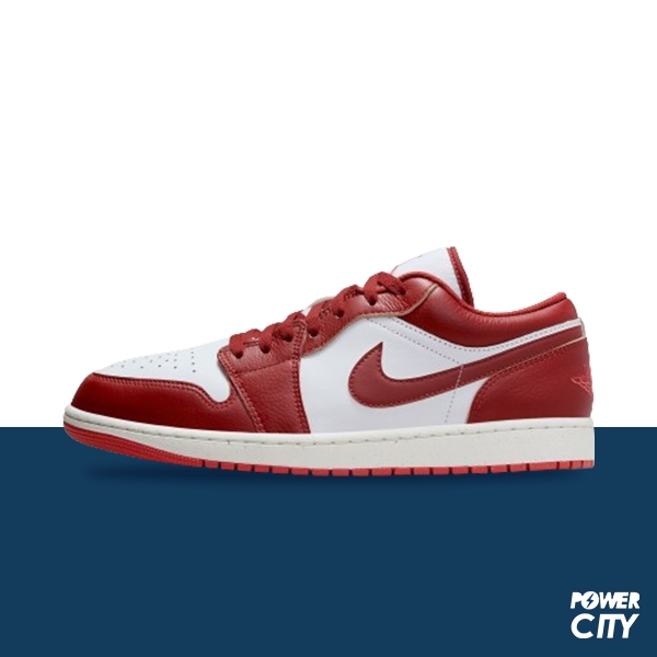 【NIKE】Air Jordan 1 Low SE 喬丹 運動鞋 籃球鞋 紅白 男鞋 -FJ3459160