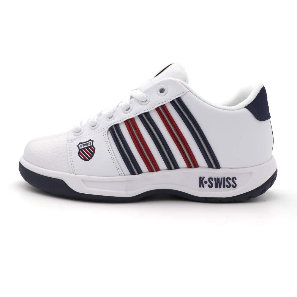 K-swiss Eadall 白藍 紅 皮革 休閒 運動 老爹鞋 女款 J2303【新竹皇家91353-163】