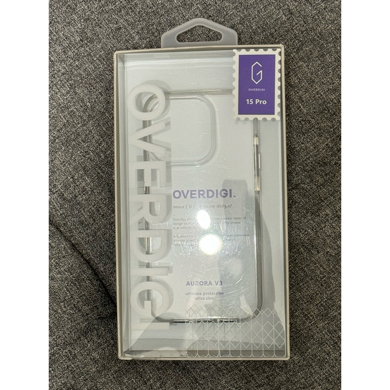 「二手」原廠OVERDIGI AURORA V3 iPhone 15 Pro (6.1寸) 抗黃防摔透明殼