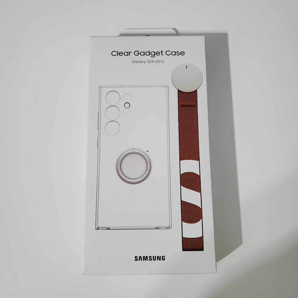 Samsung 三星 S24 Ultra 立架式矽膠保護殼 ( 附指環帶 ) 透明多功能保護殼 SmartTag2