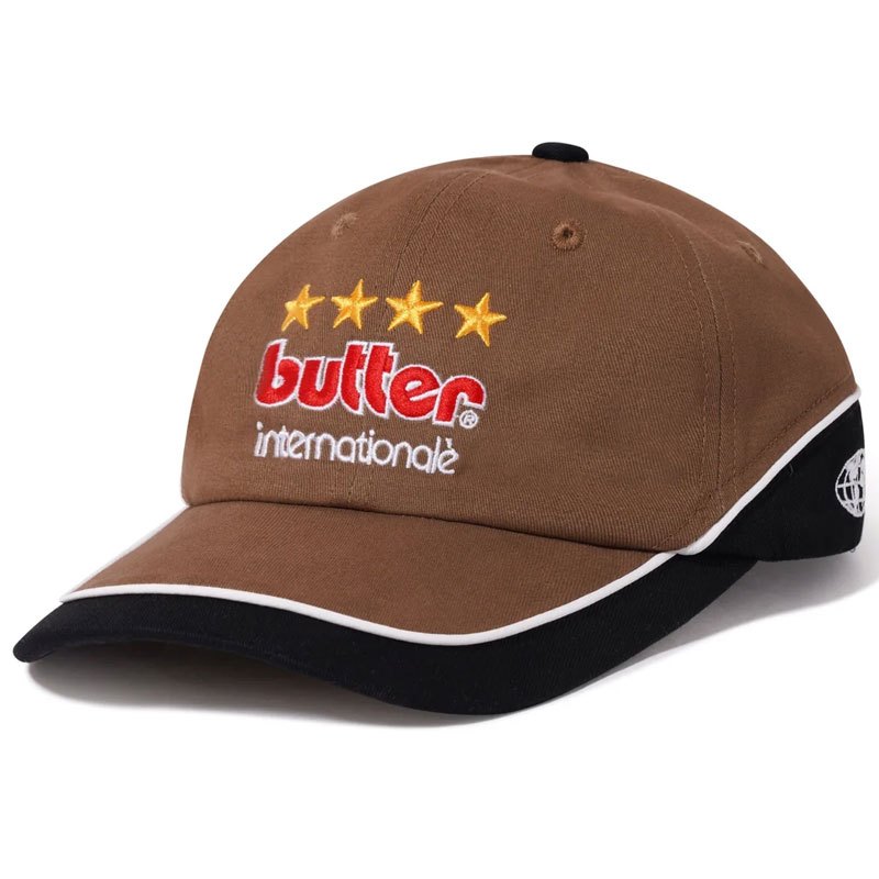 BUTTER GOODS E10413 INTERNATIONALE 6 PANEL CAP 老帽 棒球帽 (咖啡色)