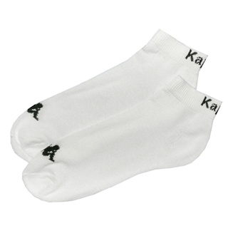 KAPPA 時尚型男休閒運動中筒襪~白 超值一組3雙 302RX40001009