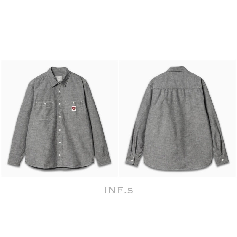 《INF.s》Carhartt WIP - L/S Clink Heart Shirt 愛心標 襯衫