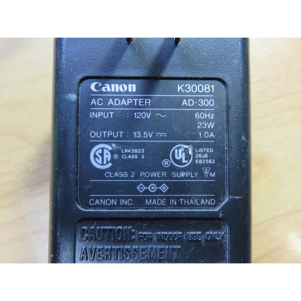 M電腦電源變壓器-canon k30081 ad-300輸入120v輸出13.5v 外徑約 4.8MM 直購價180