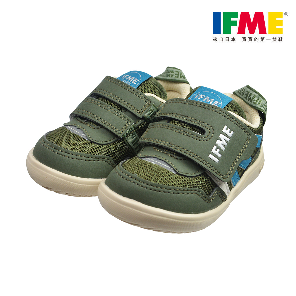 【日本IFME健康機能童鞋】寶寶段一片黏帶系列 IF20-380311墨綠
