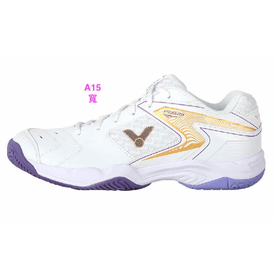 VICTOR 勝利羽球鞋P9200TD AJ白 / 自由紫 寬楦 室內膠底鞋~A15~ ☆‧°小荳の窩 °‧☆㊣