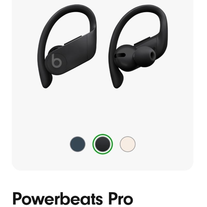Beats powerbeats pro 真無線藍芽耳機 耳掛式耳機 黑色