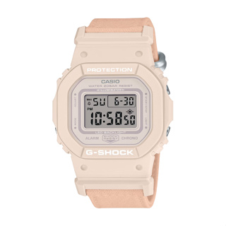 【CASIO G-SHOCK】親巧柔和色調布質方形電子腕錶-粉膚色/GMD-S5600CT-4/台灣總代理公司貨享一年保