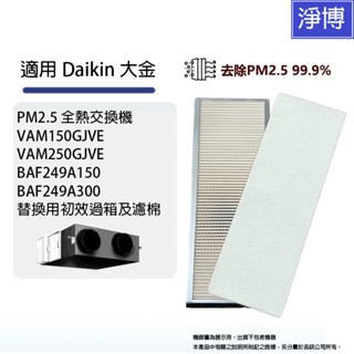 適用Daikin大金PM2.5空氣過濾箱/全熱交換機VAM150GJVE VAM250GJVE替換用前置初效過濾棉