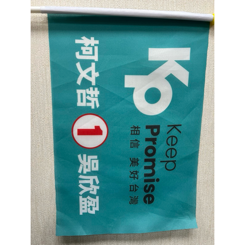 台灣民眾黨旗子 519民眾黨遊行必備 收藏 柯文哲旗