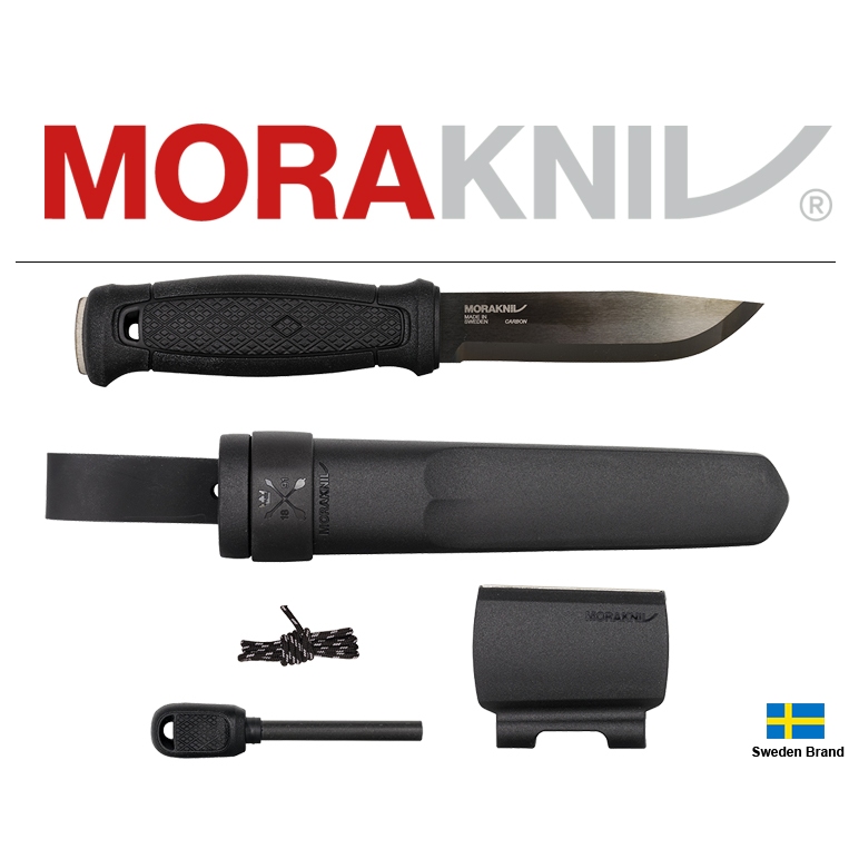 Morakniv瑞典莫拉刀Garberg Survival DLC黑高碳鋼求生附多功能刀鞘打火棒【Mor13915】