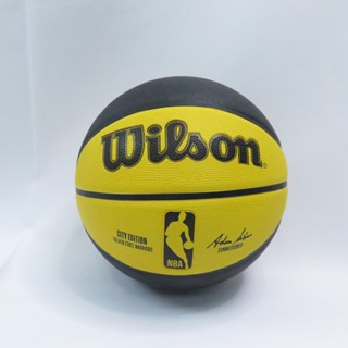 Wilson WZ4024210XB7 NBA 城市系列 橡膠 7號籃球 勇士隊 黃黑【iSport愛運動】