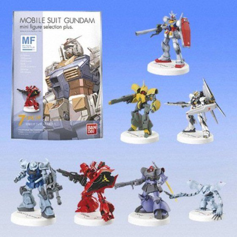 鋼彈 gundam Mini Figure Selection mfs 金屬配色 瓶蓋系列 mfs plus 第一彈