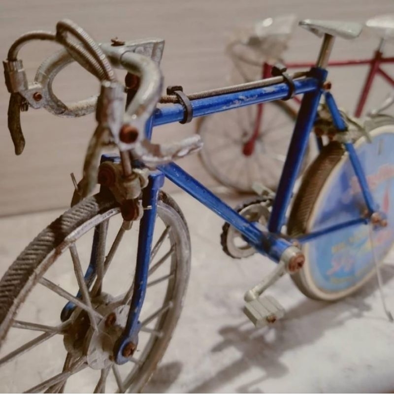 古董收藏 自行車打火機 2台 協力車打火機 造型打火機 復古 懷舊 懷舊擺設 早期擺設 單車 自行車 腳踏車裝飾品