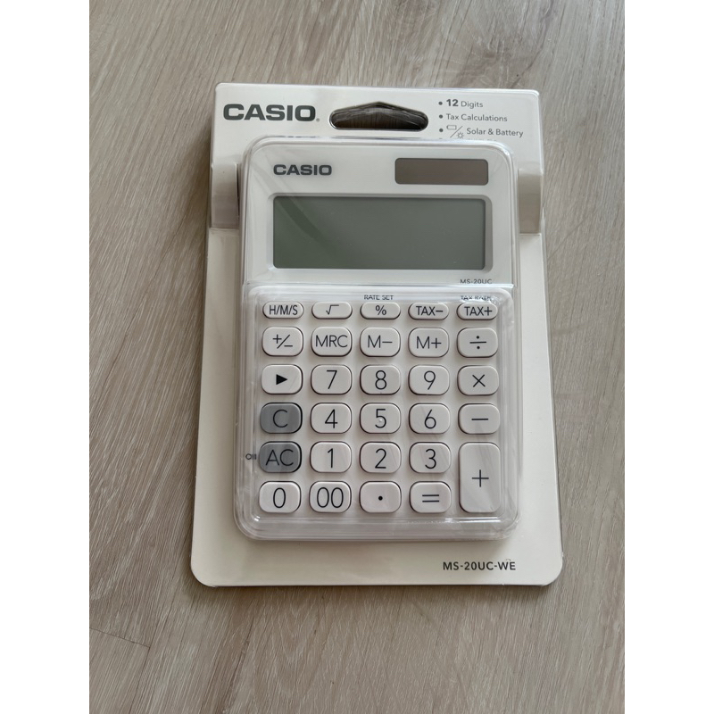 casio 卡西歐 白色計算機 MS-20UC