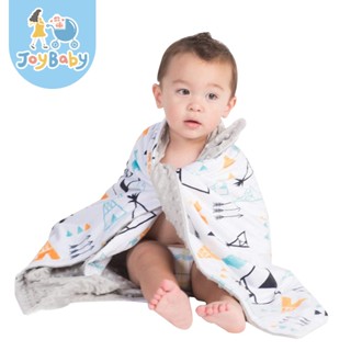 JOYBABY 泡泡毯 包巾 嬰兒被 印花雙層短毛絨安撫蓋毯 冷氣毯