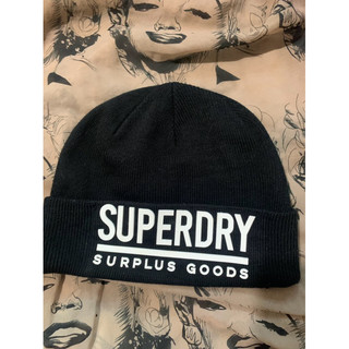 二手 古著 日本 Superdry 極度 乾燥 毛帽 保暖帽 size s 約 56cm 帽 帽子