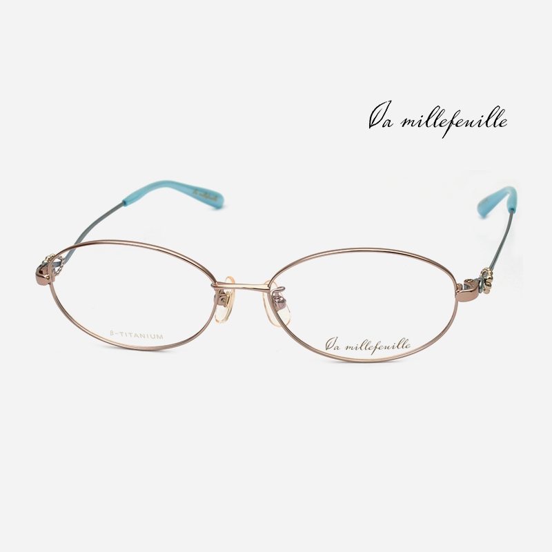 La millefeuille MLF-119 日本拉米勒眼鏡｜女金絲純鈦超輕全框眼鏡 女生品牌眼鏡框【幸子眼鏡】