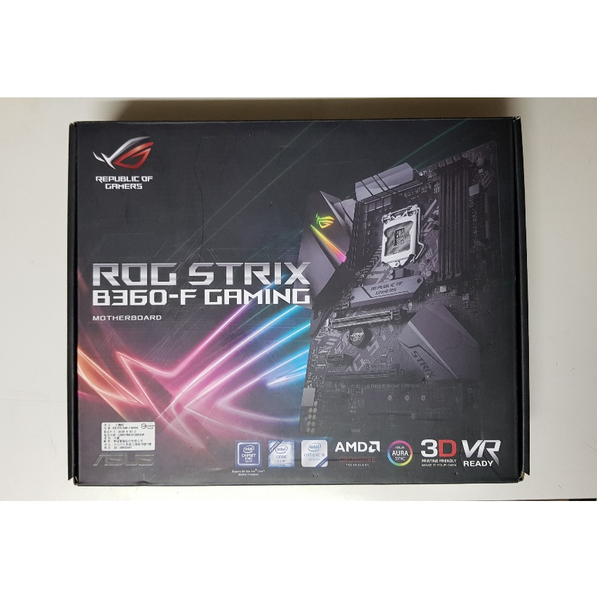 ASUS 華碩 ROG STRIX B360-F GAMING 主機板 1151腳位 原廠盒裝保固內 B360 Z390