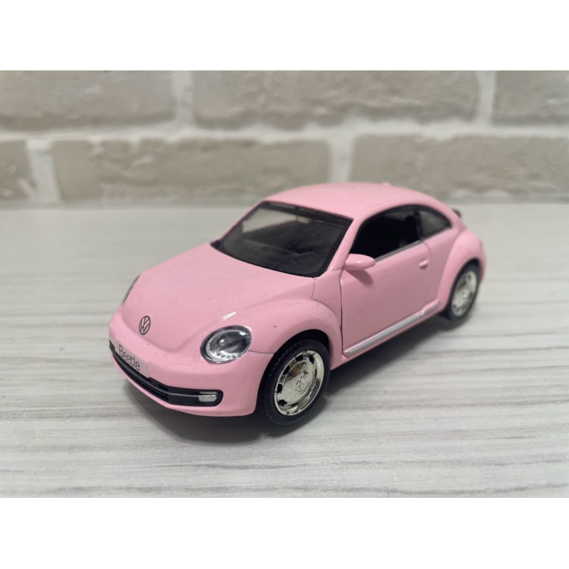 1:36合金模型車 馬珂墶車模 粉色系列 福斯 大眾甲殼蟲 Volkswagen Beetle-車門可開
