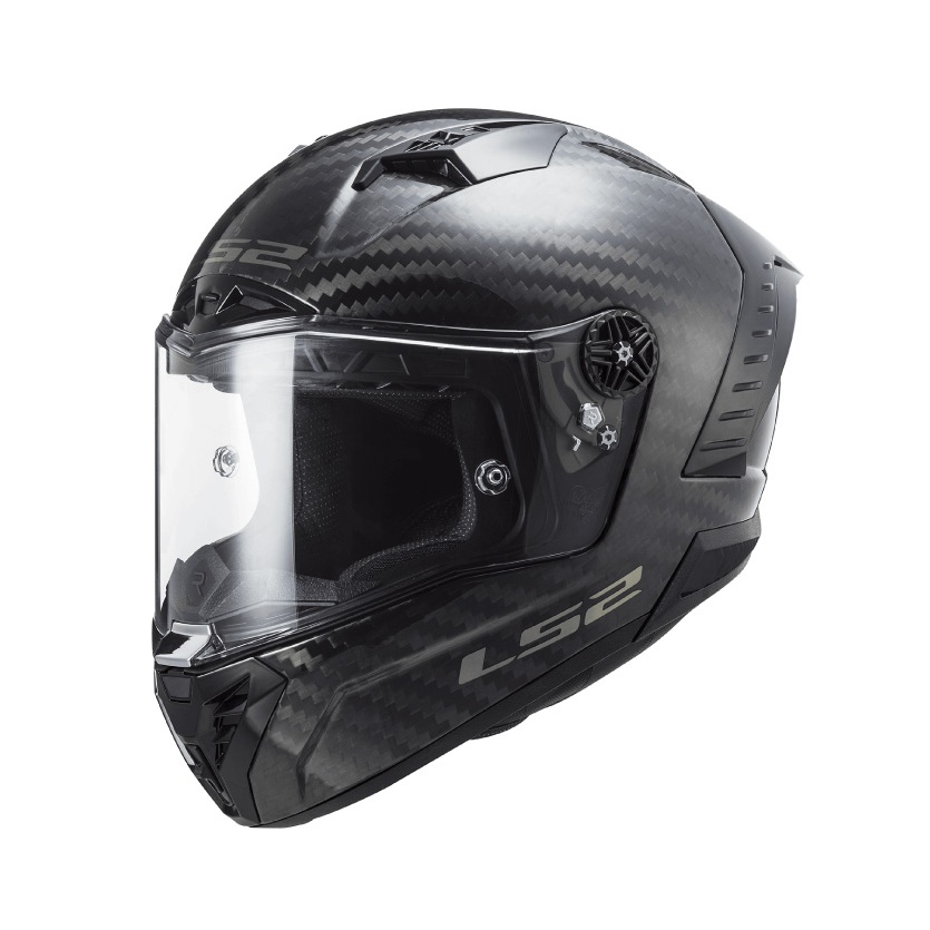 [安信騎士] LS2 FF805 THUNDER CARBON 素色 亮面 全罩 安全帽 內襯可拆洗 雙D扣 碳纖維