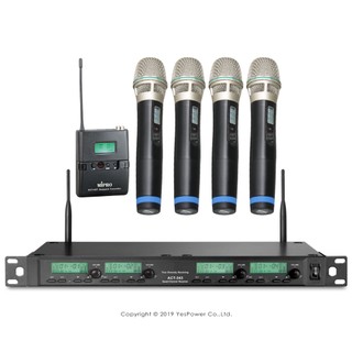 【含稅】ACT-343 (ACT-32H) MIPRO UHF 1U四頻道無線麥克風