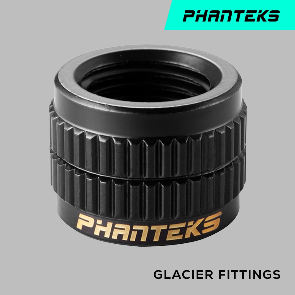 Phanteks 追風者 PH-FFA_BK_G1/4 母對母延伸接頭14mm - 黑色