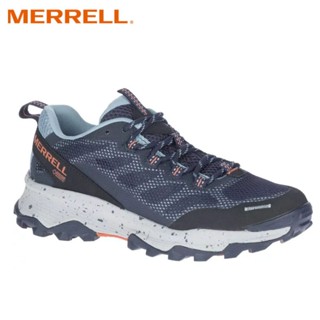 【MERRELL 美國】女 Speed Strike Gore-Tex 防水登山鞋 藍灰 戶外健行鞋 ML066982