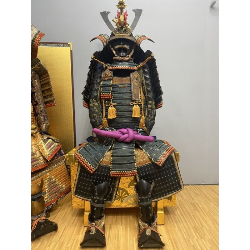 日本武士鎧甲 甲冑 一比一  可穿戴  名將 戰國 實體工作室 台中 可參觀 日本傳統工藝 日本運送 藝品 店面擺設 舊