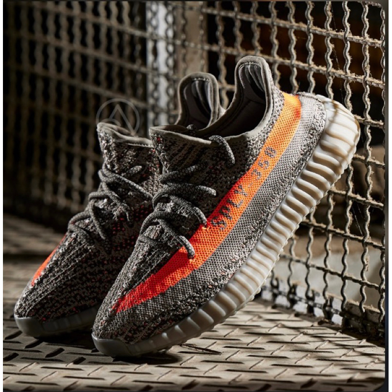 YEEZY BOOST 350 v2灰橘/全新/adidas/潮鞋/可議價/北部可面交