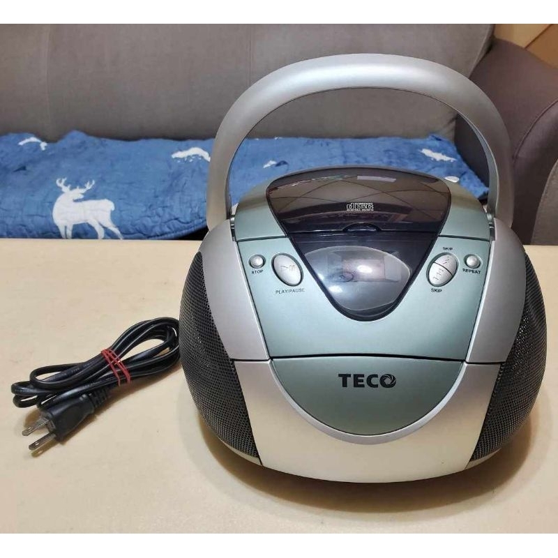 TECO東元CD手提音響 CD播放正常 選曲重複播放功能 附電源線 型號SC2009CD 經濟部檢驗號碼R3A112