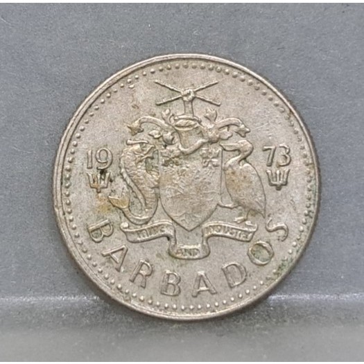 幣316 巴貝多1973年10分硬幣